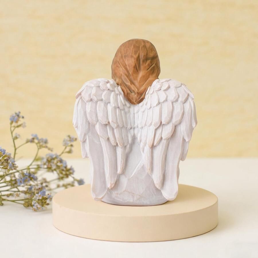 Me Not Angel beeldjes standbeeld miskraam geschenken voor moeders sympathiegeschenken voor verlies van geliefde gebeeldhouwd handgeschilderd standbeeld voor herdenking begrafeniscomfort