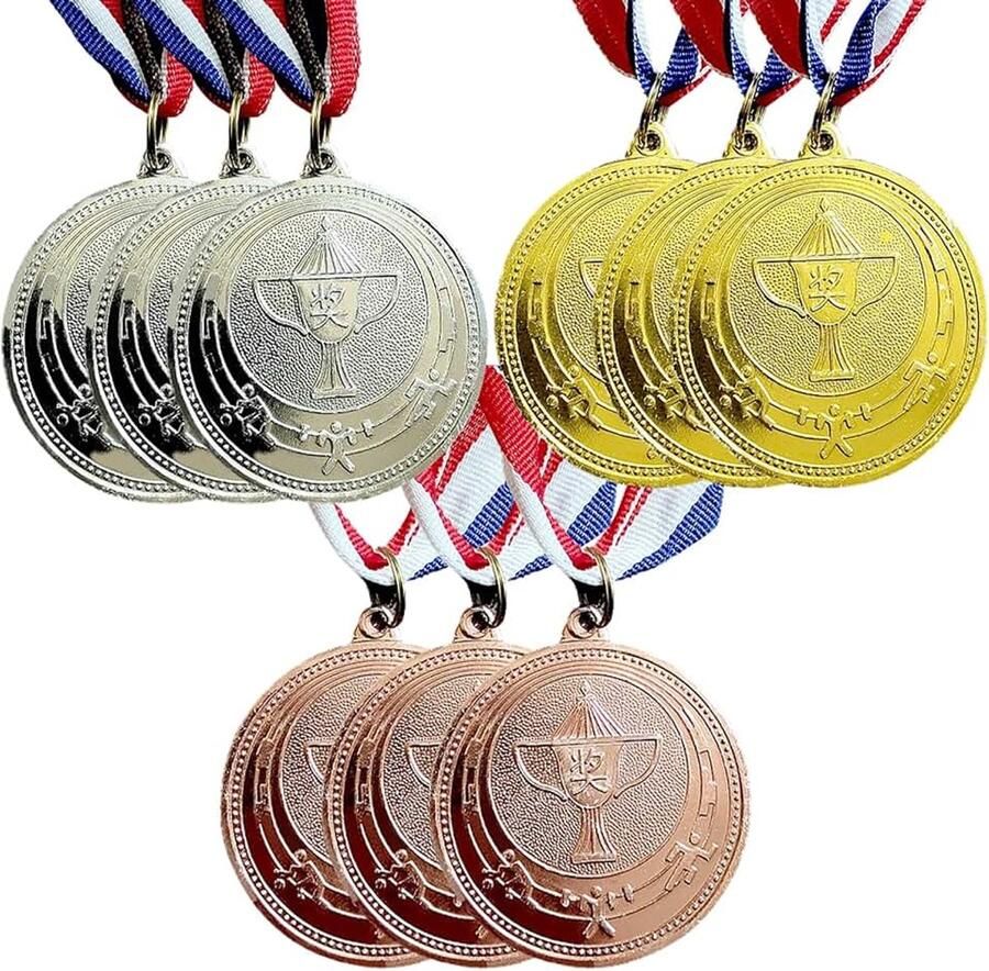 Medailles metalen medailles voor wedstrijden feestdecoraties Olympische stijl