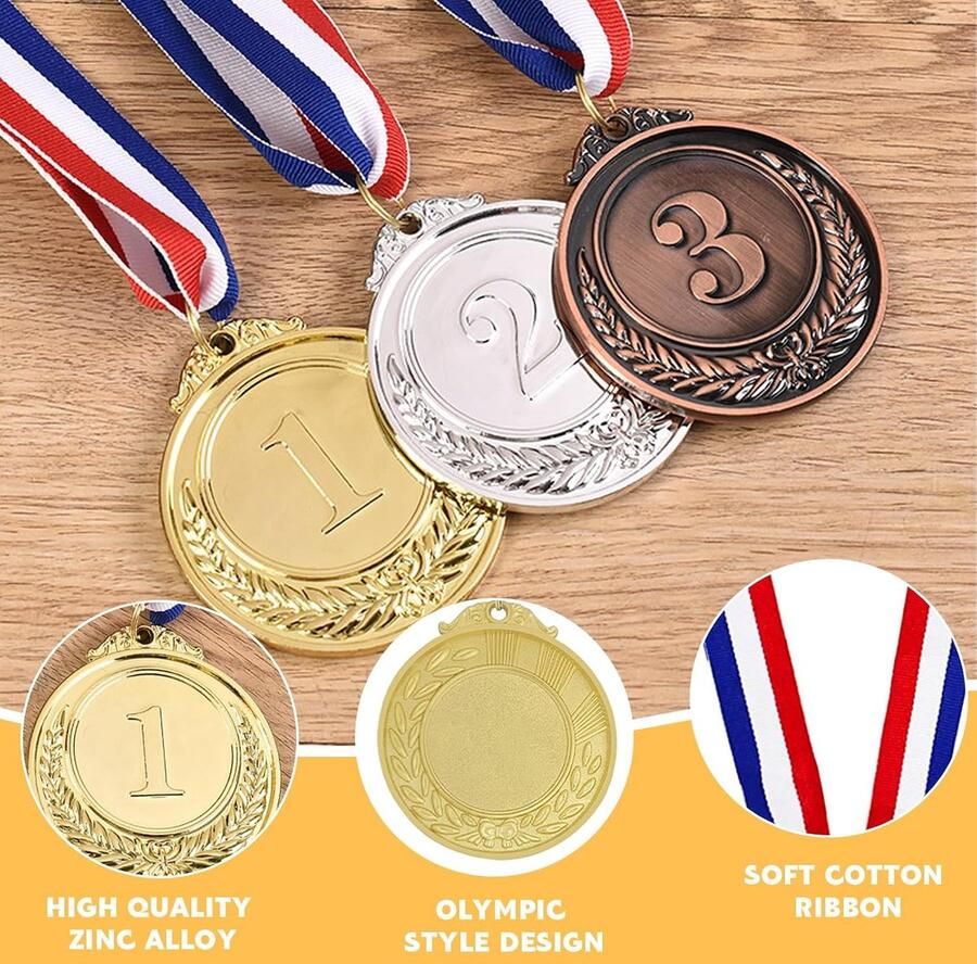 Medailles Olympiade kindermedailles metalen medailles met