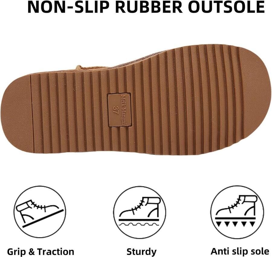 Laarzen Voor Dames Warm Gevoerde Winterlaarzen Comfortabele Winterschoenen Antislip Waterproof Outdoor Laarzen Gr.36-43