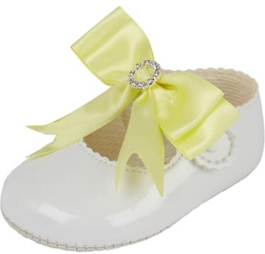 Meisjes Baby Schoenen met Zachte Zool en Strik Pre Walker Schoenen van Faux Leer