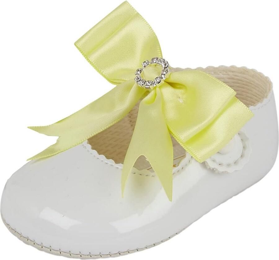 Meisjes Baby Schoenen met Zachte Zool en Strik Pre Walker Schoenen van Faux Leer