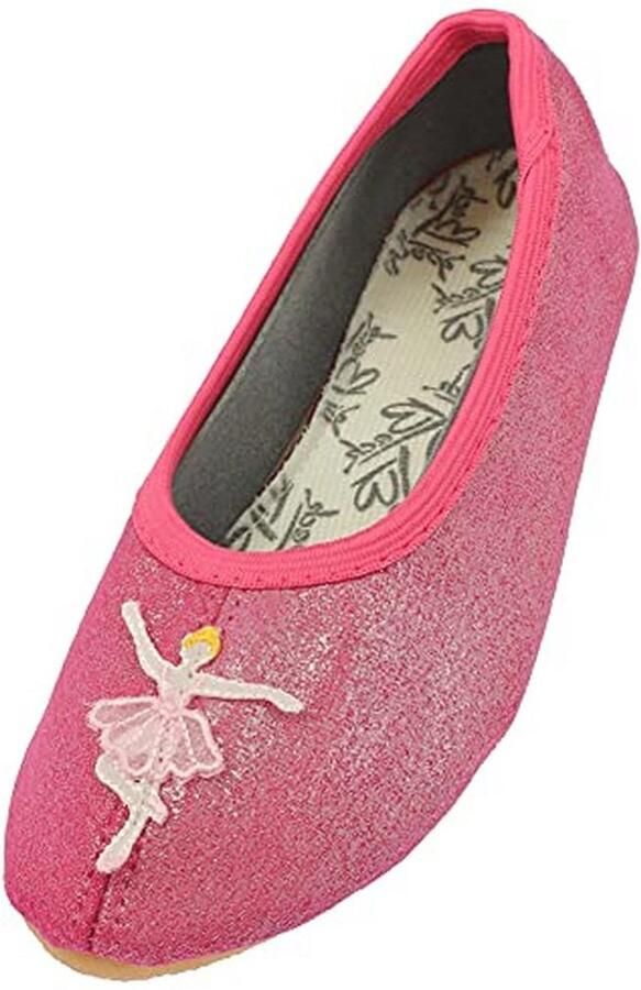 Meisjes Ballerinas Gymschoenen met Schattige Applicatie en Antislipzool