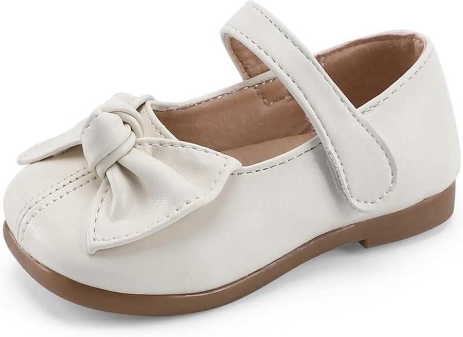 Meisjes Ballerina's met Strik Platte Antislip Schoenen voor School en Feest