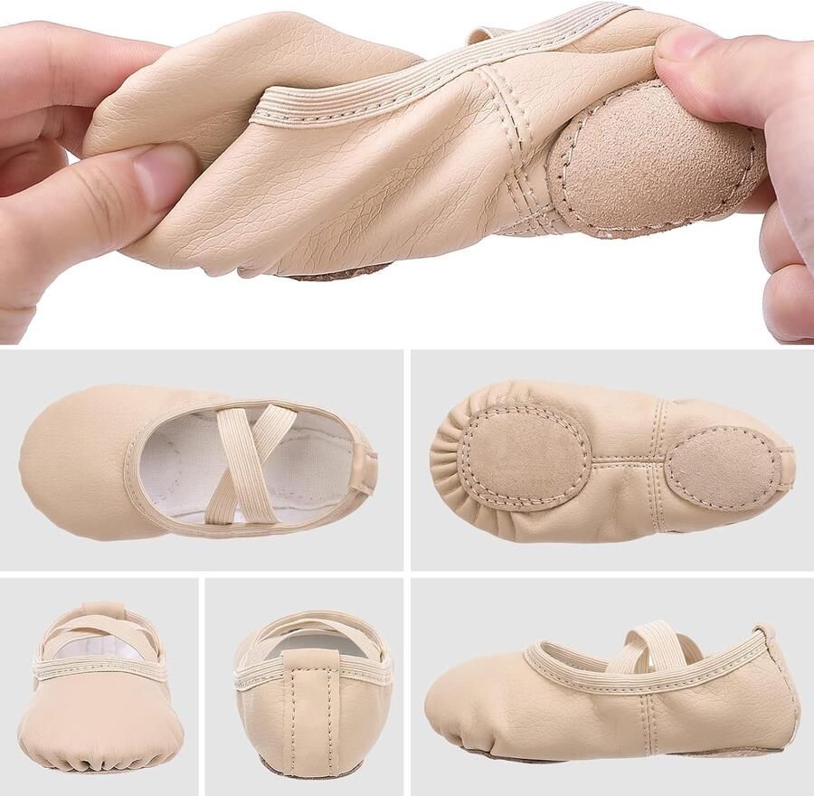 Meisjes balletschoenen gymnastiek dansschoenen leren zool voor kinderen volwassenen