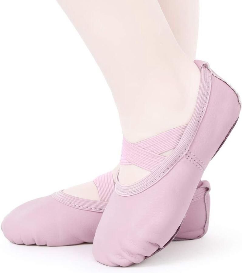 Meisjes Ballett schoenen van leer dansschoenen voor kinderen met gesplitste zool en comfortabele pasvorm