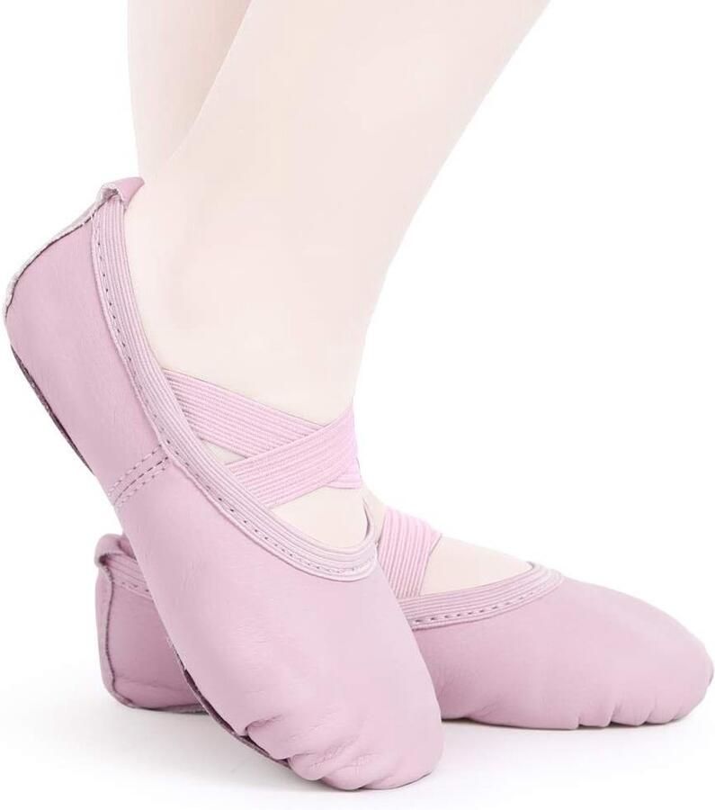 Meisjes Ballett schoenen van leer Dansschoenen voor kinderen met splitzool en comfortabele pasvorm