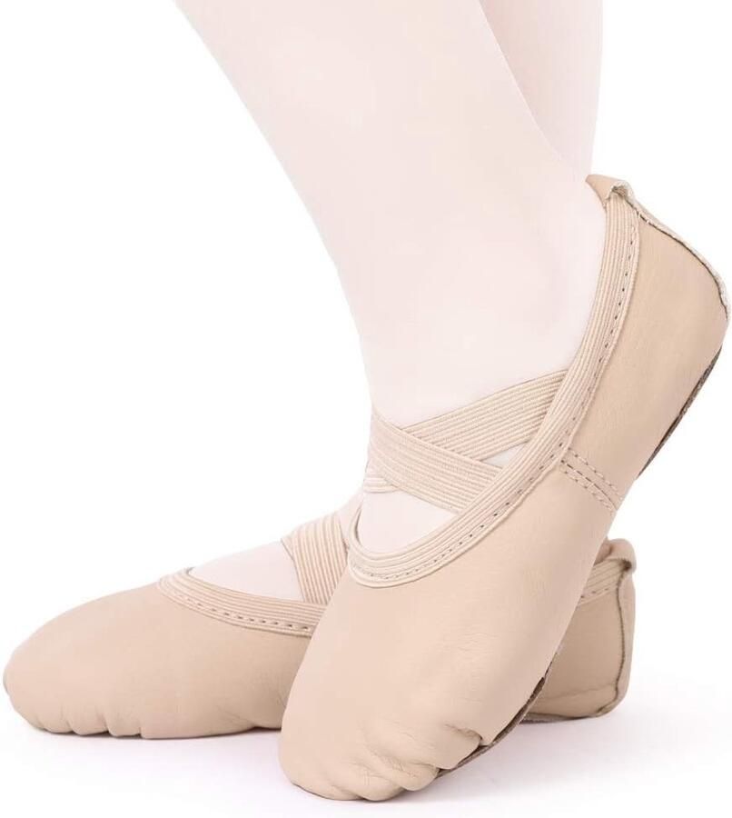 Meisjes Ballett schoenen van leer dansschoenen voor kinderen met splitzool en comfortabele pasvorm