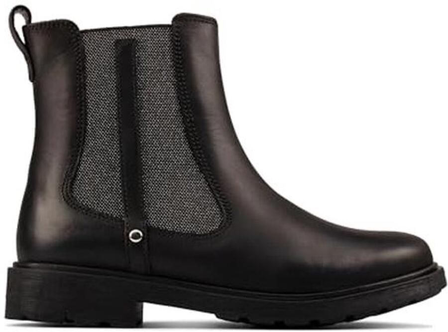 Meisjes Chelsea Boots Zwart Leer