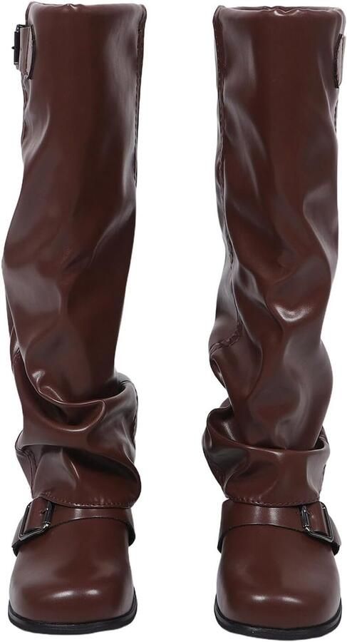 Meisjes Cowgirl Laarzen Dames Laarzen Voor Dames Mid Calf Bruin