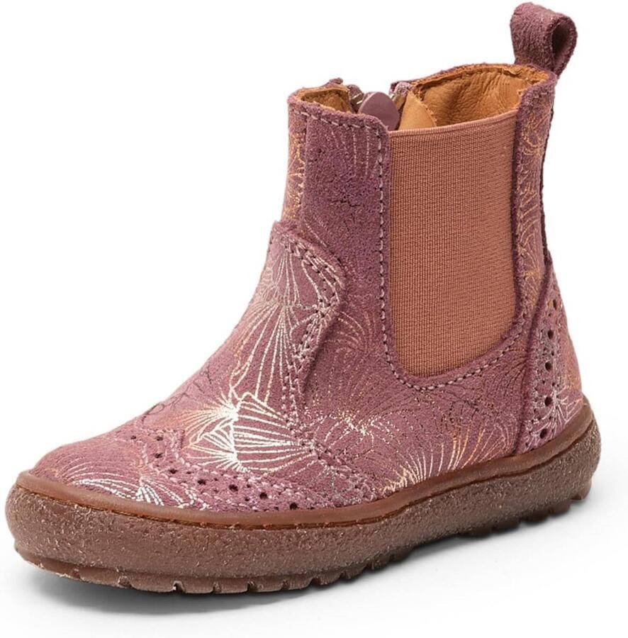 Meisjes Enkellaarsjes Leer Met Rits Handgemaakt en Duurzaam