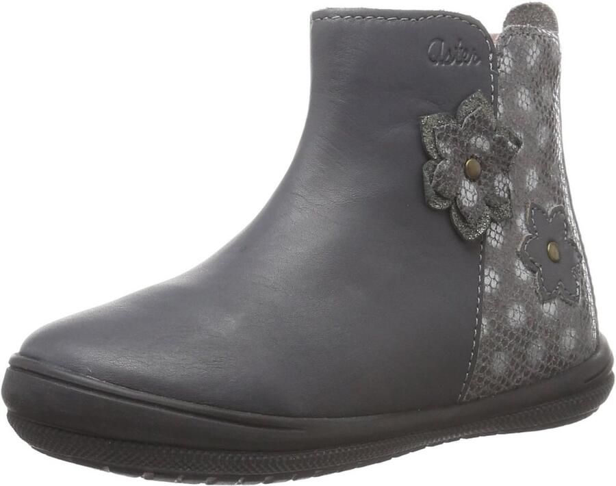 Meisjes Enkellaarzen met Bloemen Detail en Rits