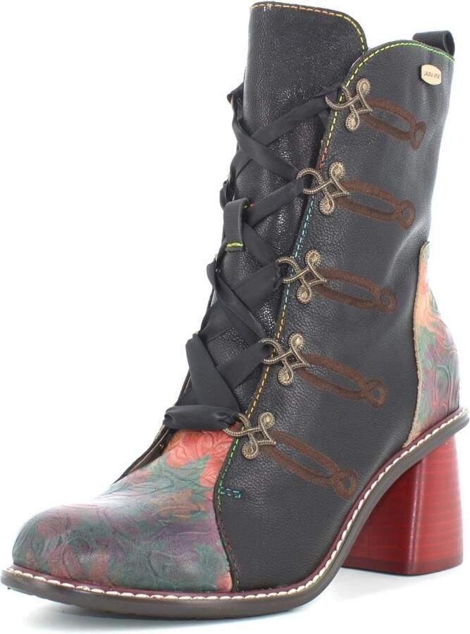 Meisjes enkellaarzen met ritssluiting en veters