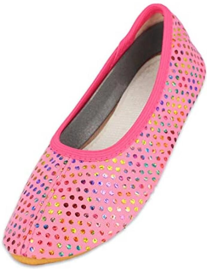 Meisjes Glitter Gymnastiekschoenen in Roze of Zwart
