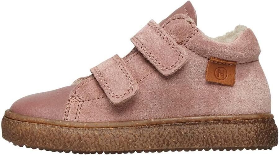 Roze Suède Gymschoenen Meisjes met Dubbele Klittenbandsluiting Warm en Comfortabel voor de Winter