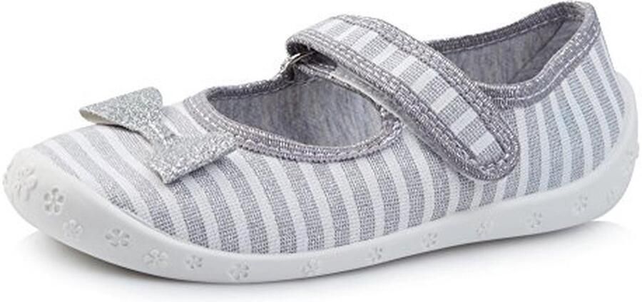 Meisjes Instapschoenen van Ademend Katoen met Klittenbandsluiting