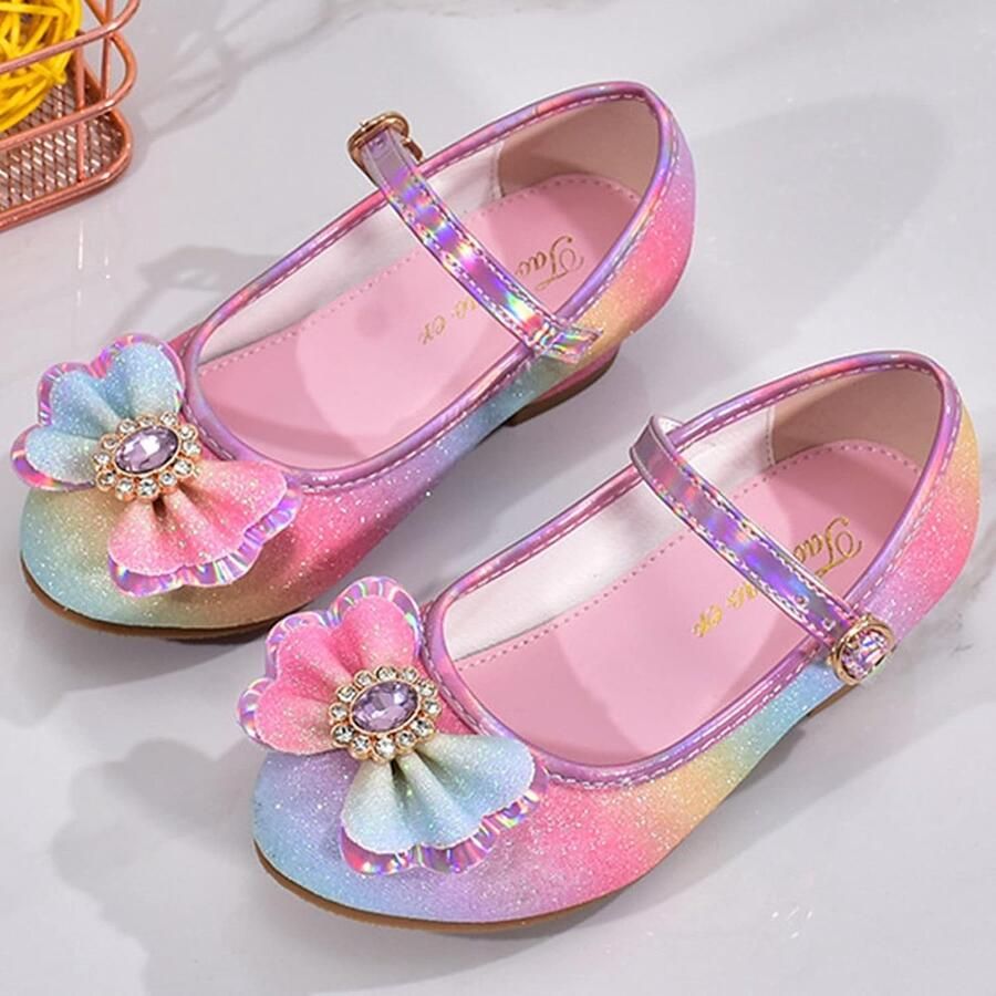 Meisjes kindersandalen 2026 glanzende sandalen strik en hoge hakken perfect voor de zomer SnelShoppen