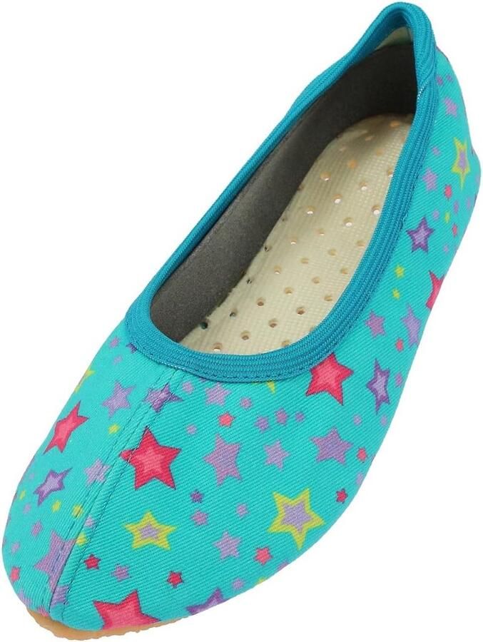 Meisjes Sloffen Ballerina Stijl met Klittenband Comfortabele Huisschoenen