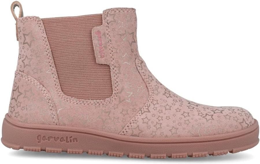 Meisjes Leren Enkellaarzen met Sterrenprint en Rits