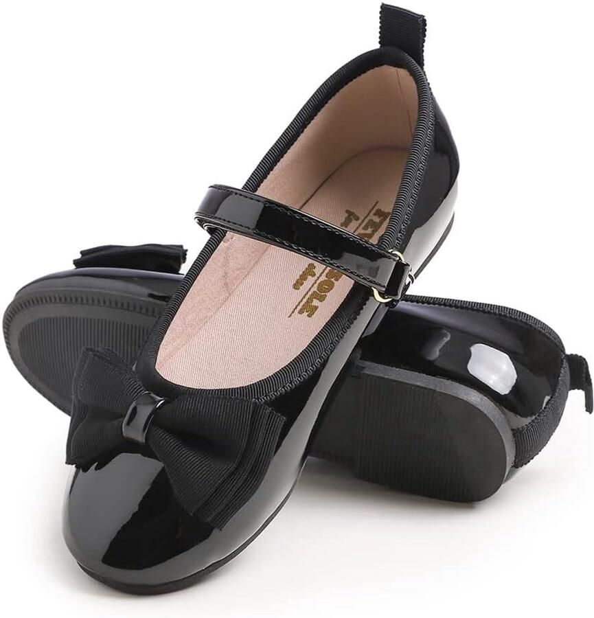 Meisjes Leuke Jurk Mary Jane Schoenen Zachte Party Vakantie Ballet Flats
