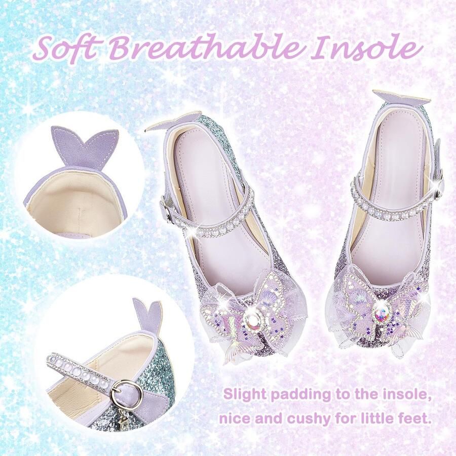 Meisjes Mary Jane schoenen Glitters Lage hakken Perfect voor feesten SnelShoppen