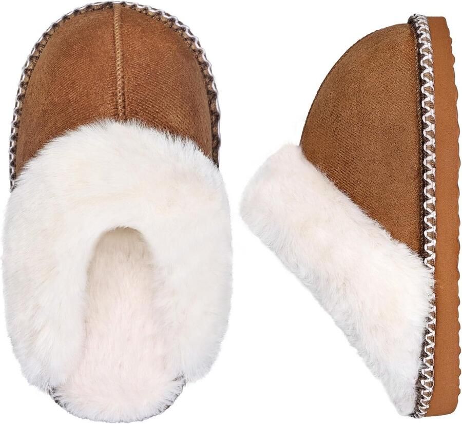 Meisjes Memory Foam Sloffen met Non-Slip Zool Warm en Comfortabel