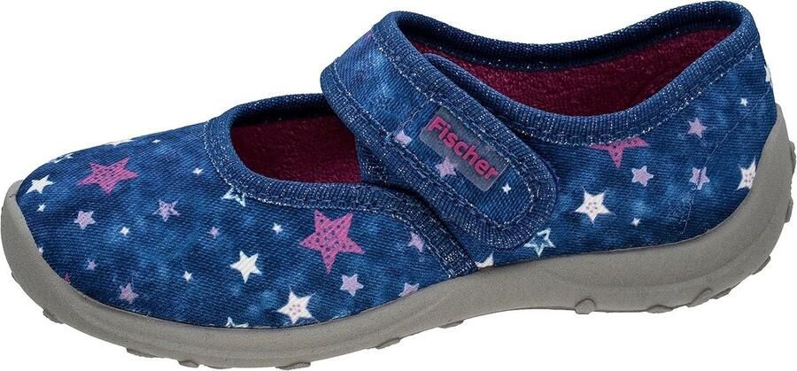 Meisjesslippers Balletschoenen met Klittenband Blauw Roze Stippen Eenhoorn