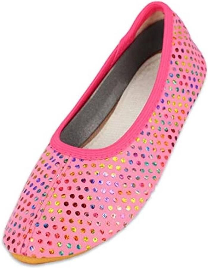 Meisjes Glitter Gymnastiekschoenen in Roze of Zwart