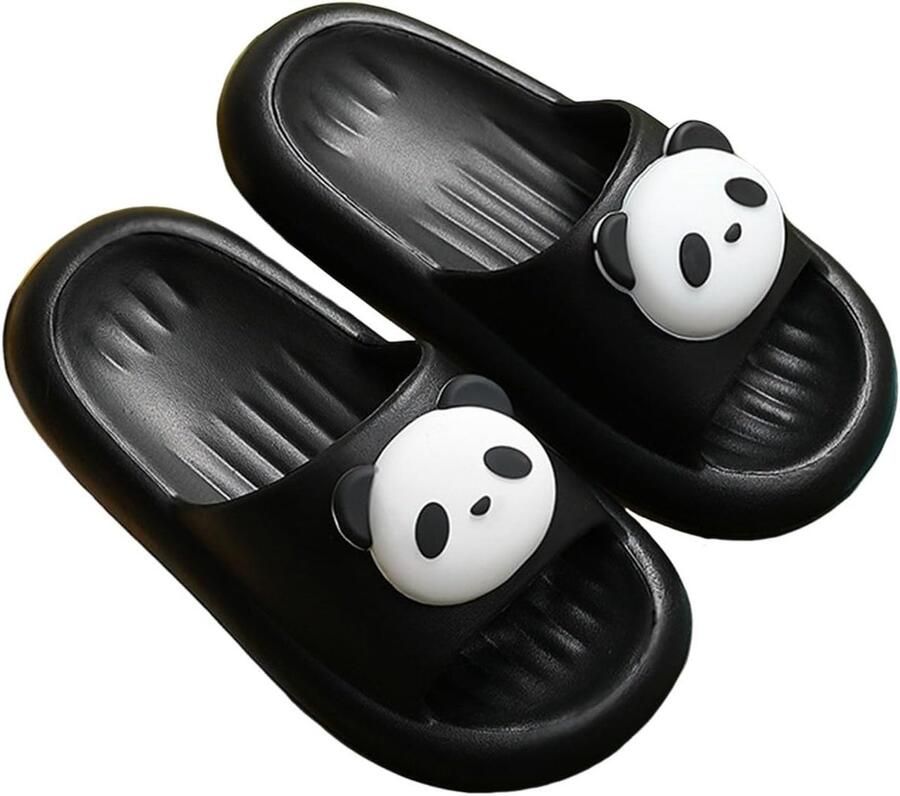 Meisjes Pantoffels Instappers Kinderen Binnen en buiten Zachte EVA zool Peuter maten Panda print