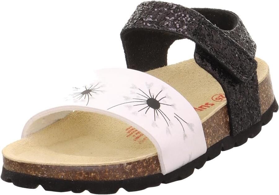 Meisjes Pantoffels met Bloemendessin en Glitter
