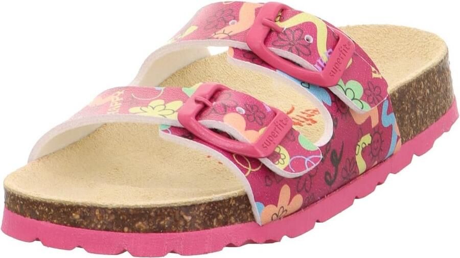 Meisjes Pantoffels met Kurk Voetbed Comfortabele Instapslof voor Binnen en Buiten