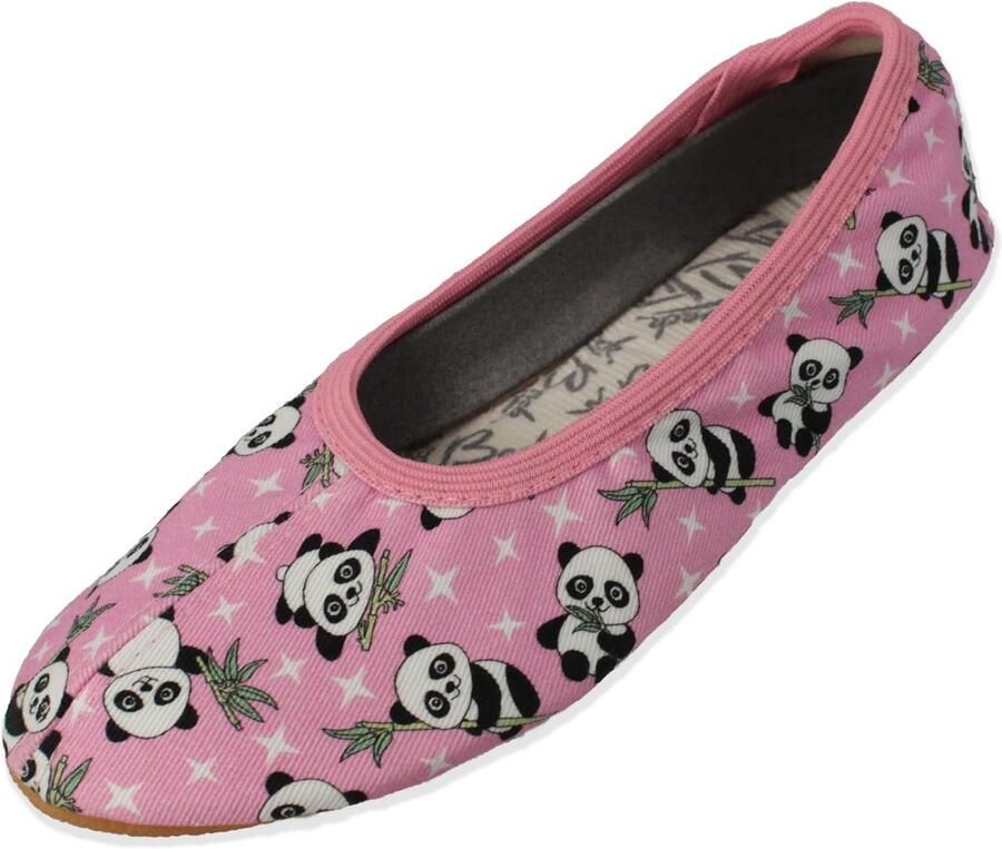 Meisjes Pantoffels Panda Binnen Zachte Slippers voor Thuis en Kinderopvang