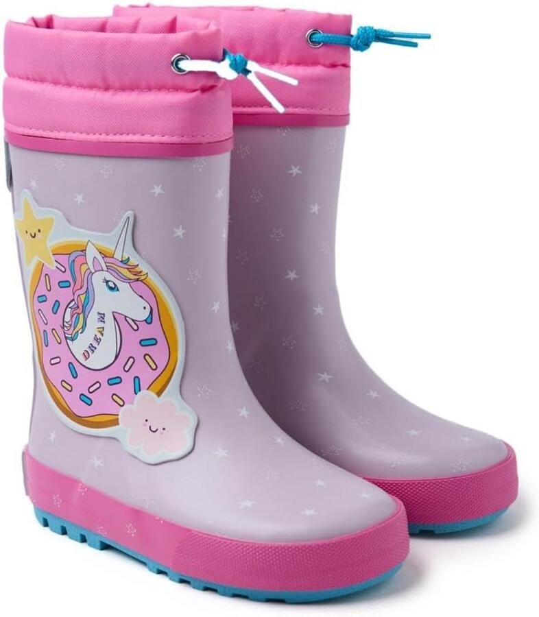 Meisjes Regenlaarzen met Eenhoorn Antislip en Uitneembare Zool