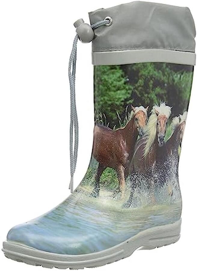 Rubberlaarzen voor meisjes Meerkleurig en Waterdicht voor Paardenliefhebbers