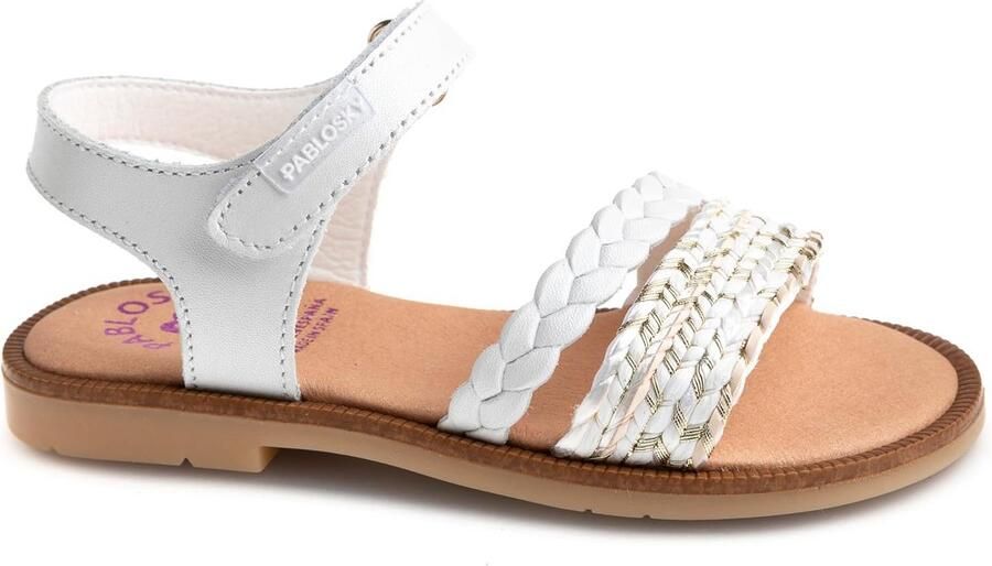 Meisjes Sandaal met Klittenband Echt Leer & Flexibele Zool