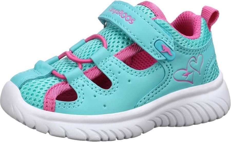 Meisjes Sandalen met Teenbescherming en Klittenband Comfortabele Zomerschoenen