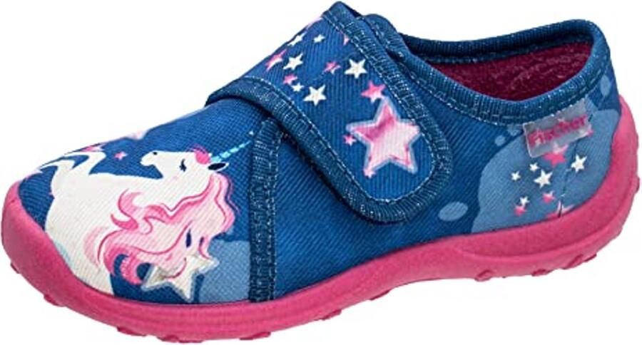 Meisjes Slippers met Eenhoorn Print en Klittenband