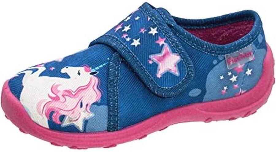 Meisjes Slippers met Eenhoorn Print en Klittenband