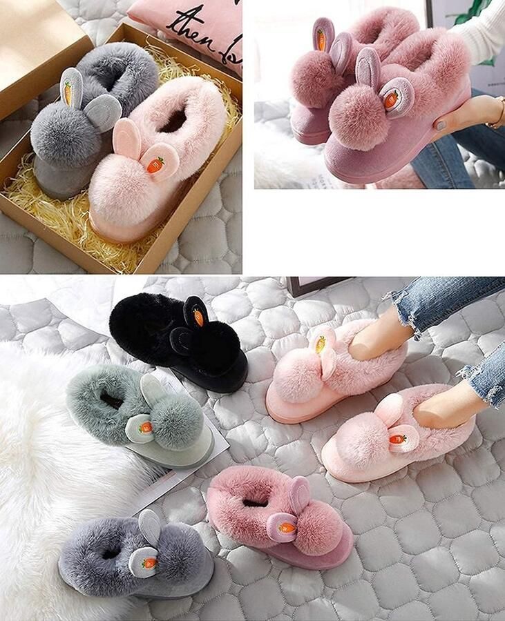 Meisjes Slippers Roze 24 25 EU Gezellige Pluche Memory Foam Slippers Voor Thuis