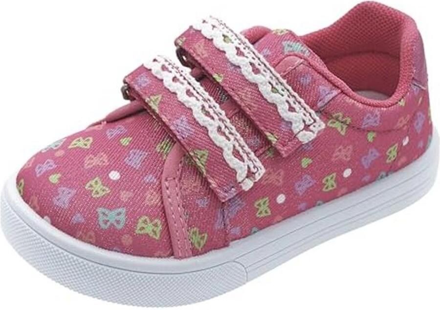 Meisjes Sneaker met Dubbelsluiting Comfortabele en Praktische Babyschoen