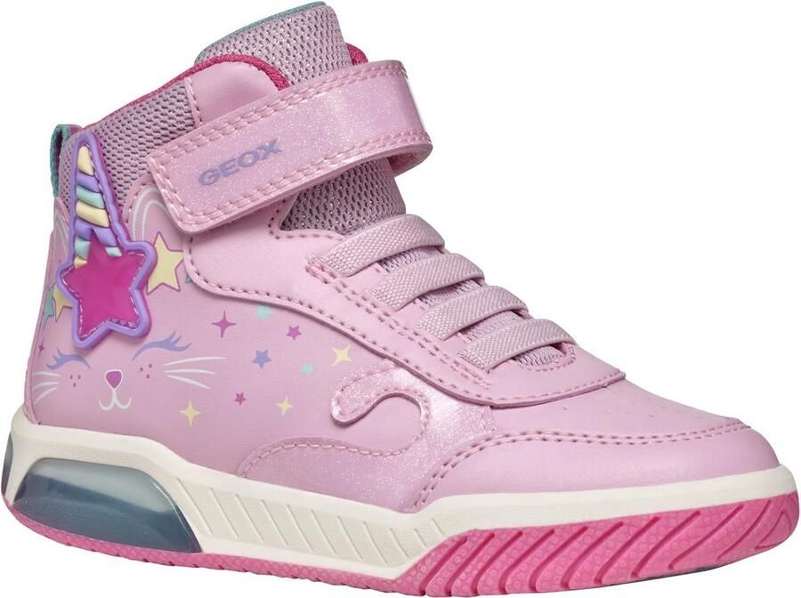 Ademende Sneakers met Lichtjes voor Meisjes Klittenband & Ritssluiting