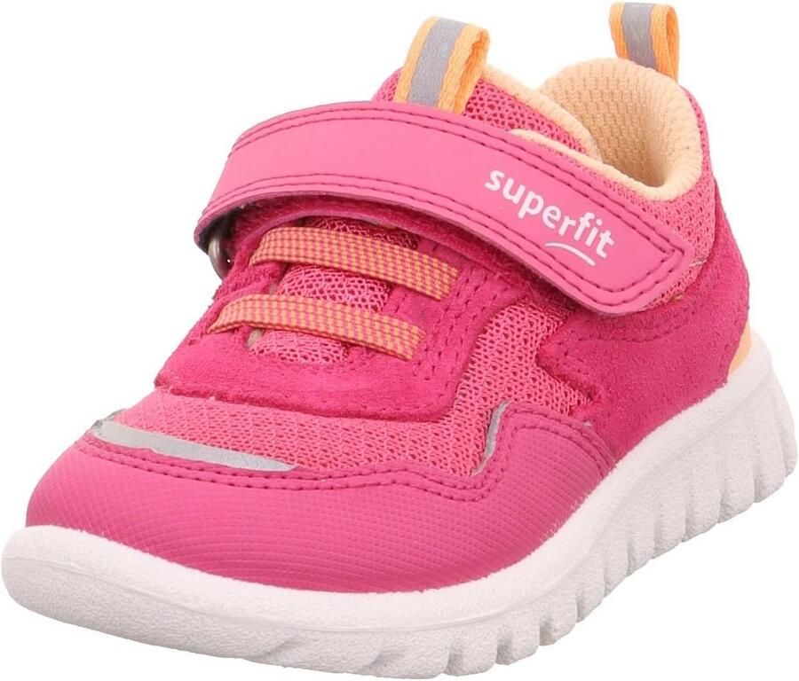 Meisjes Sportsneakers met Klittenband voor Eerste Stapjes