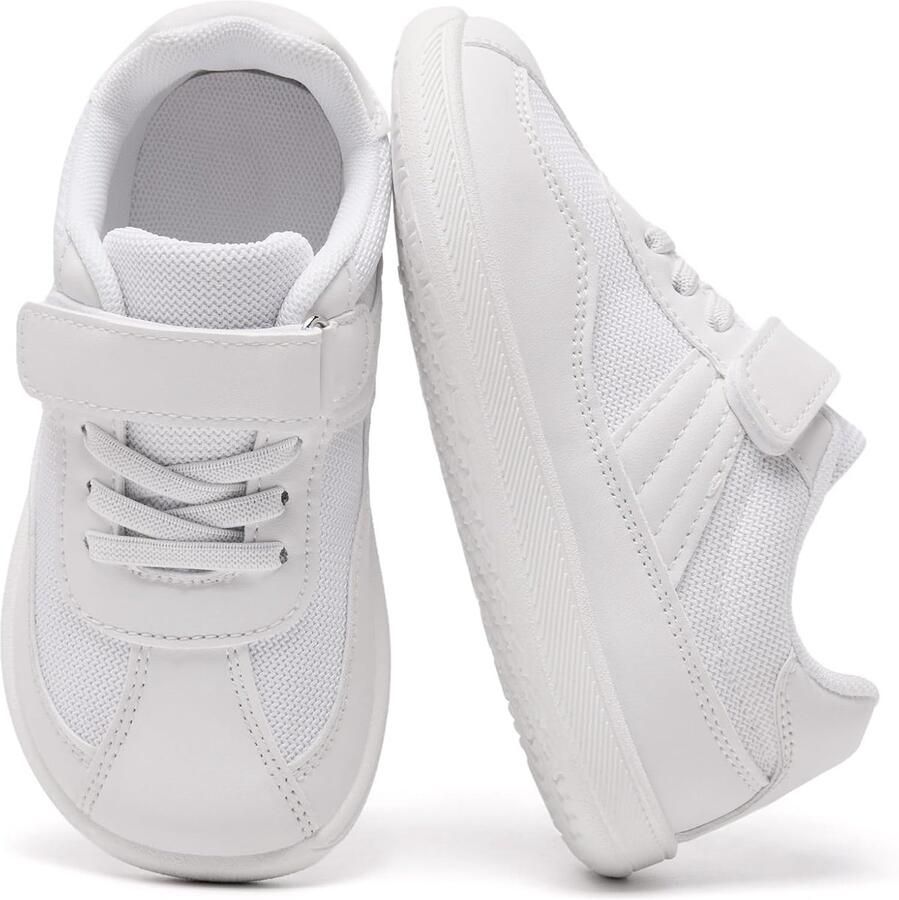 Meisjes Trainers Kinderen Schoolschoenen Brede Teen Ademend Haak En Loop Sneakers