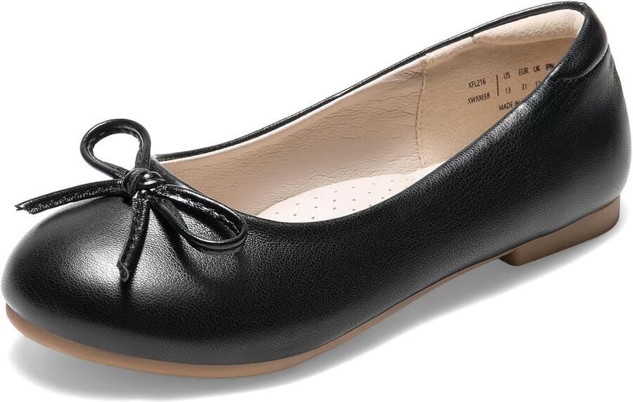Meisjesjurk schoenen ballerina's instappers modieuze strik bloemenmeisjesschoenen voor bruiloft school feest verjaardag