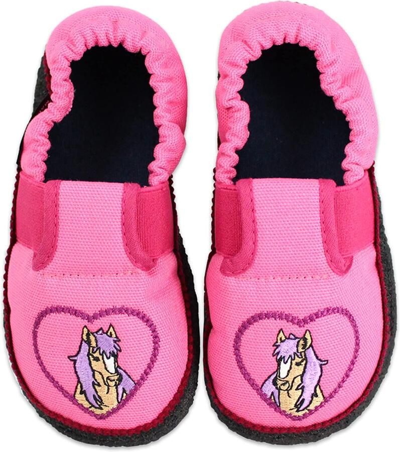 Beck Meisjesslippers met Paardje Comfortabel & Antislip