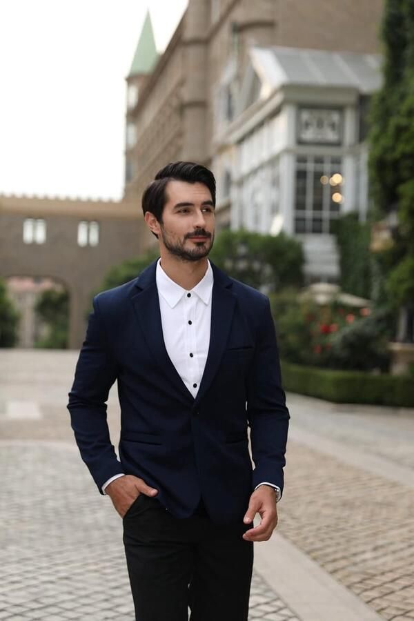 Mens visgraat slimme casual blazer enkele borst één knop jas