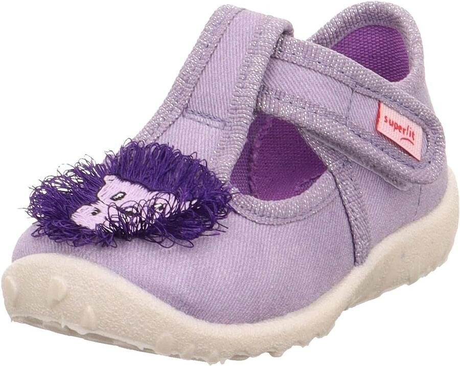 Merkloze Baby Meisjes Pantoffels Paars met Stippen