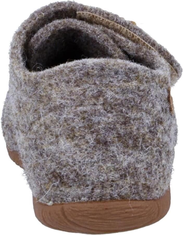 Merkloze Baby Pantoffels van Natuurfilz met Klittenband Warm & Comfortabel
