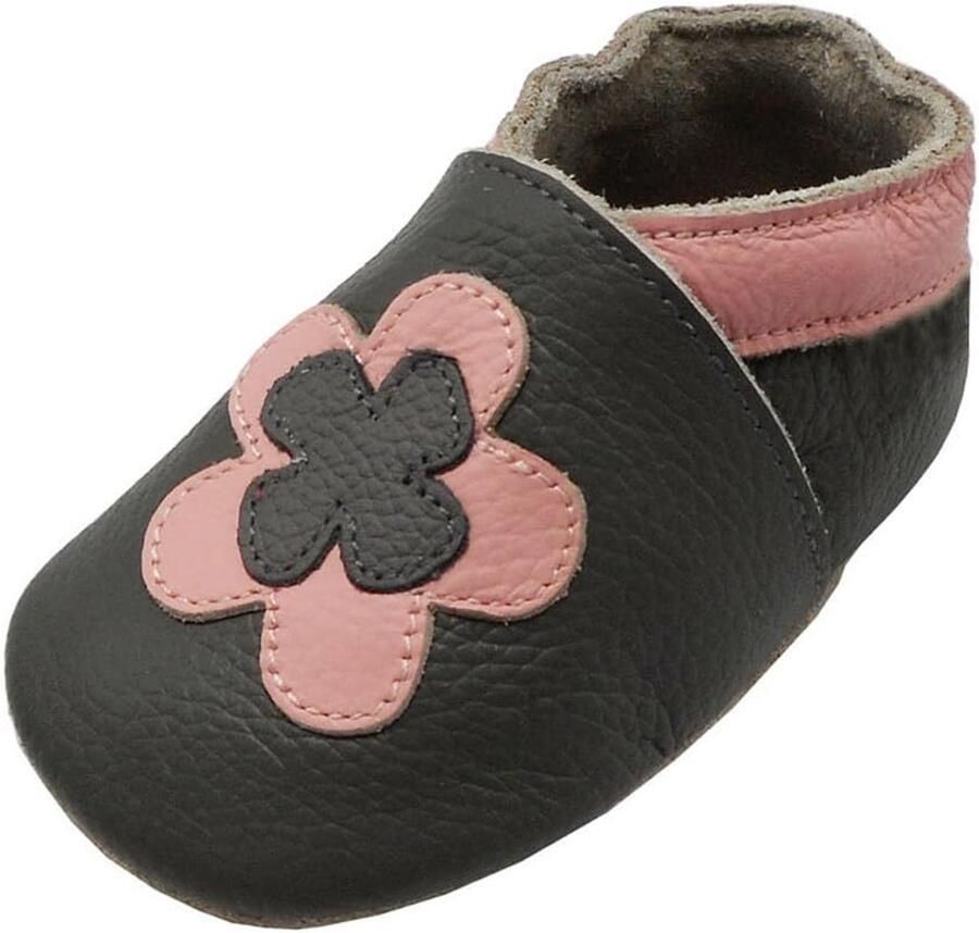 Merkloze Baby Schoentjes Leer Kruipschoentjes & Pantoffels Bruin