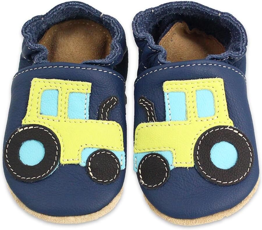 Merkloze Baby Schoentjes met Tractor